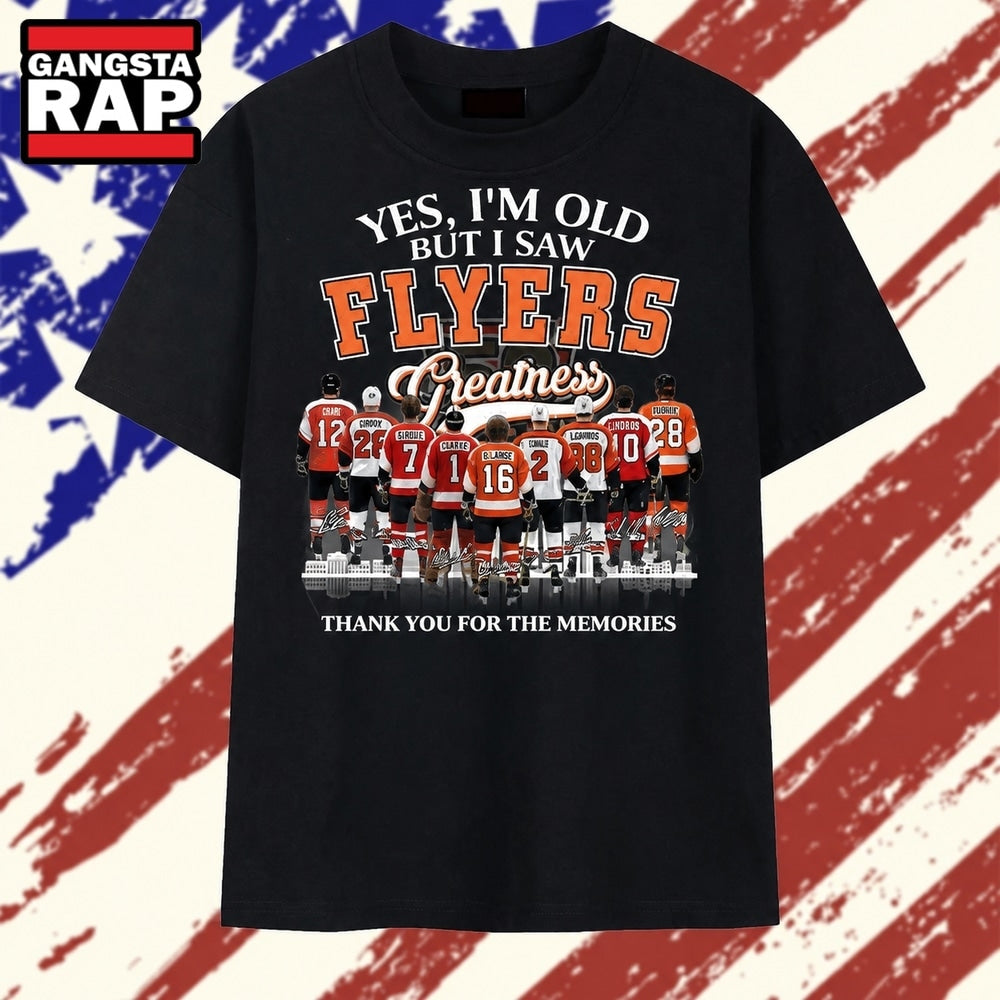 Philadelphia Flyers Legends Greatness Vintage Hockey T Shirt
