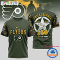 Philadelphia Flyers NHL 250 Years US Army Limited 3D Shirt