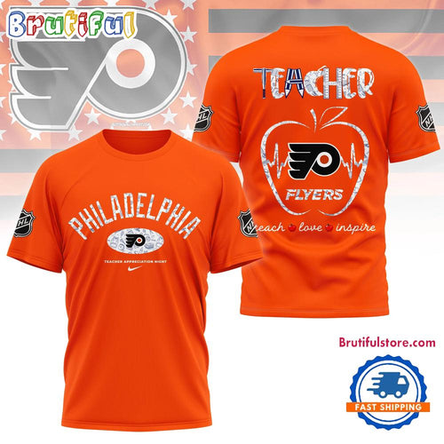 Philadelphia Flyers NHL Teacher Appreciation Day 3D T Shirt