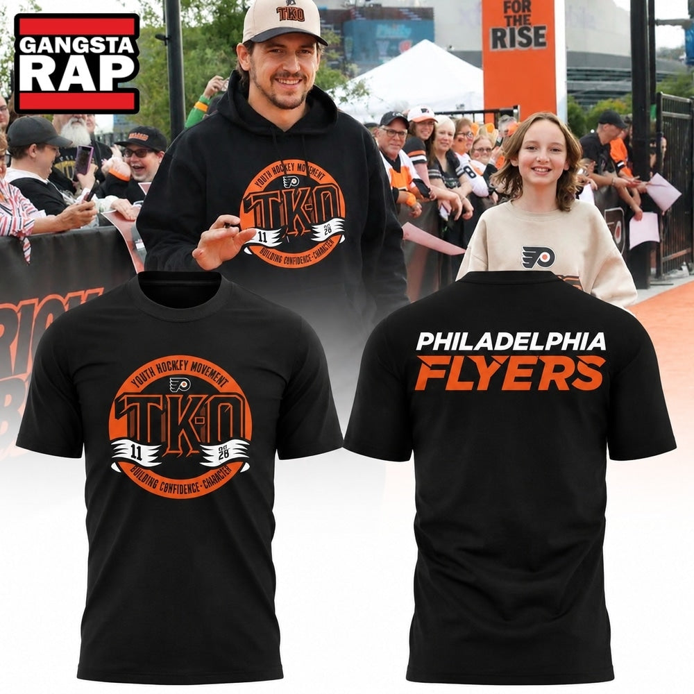 Philadelphia Flyers TK O Cancer 2026 Black Hoodie T-Shirt