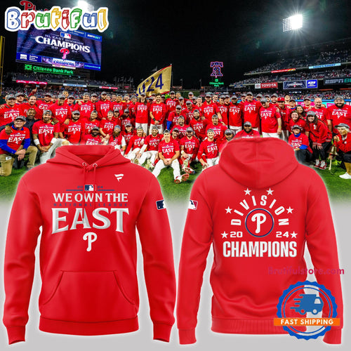 Philadelphia Phillies 2024 National League East Champions Red Hoodie