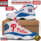 Philadelphia Phillies Baseball Team Love Personalized Air Jordan 13 Shoes