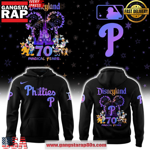 Philadelphia Phillies Disneyland 70th Magical Years Special Unisex Hoodie