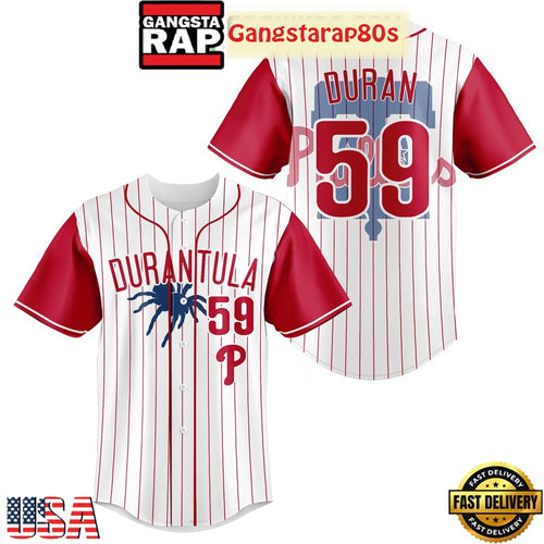 Philadelphia Phillies Durantula 59 White Baseball Jersey