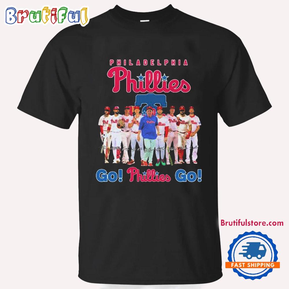 Philadelphia Phillies Go Phillies Go Signatures T Shirt