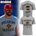 Philadelphia Phillies Jackie Robinson Black Breakin’ Barriers Legend T Shirt