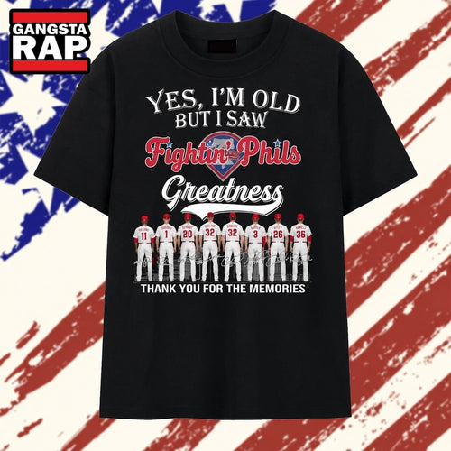 Philadelphia Phillies Legends Thank You For The Memories Graphic T Shirt