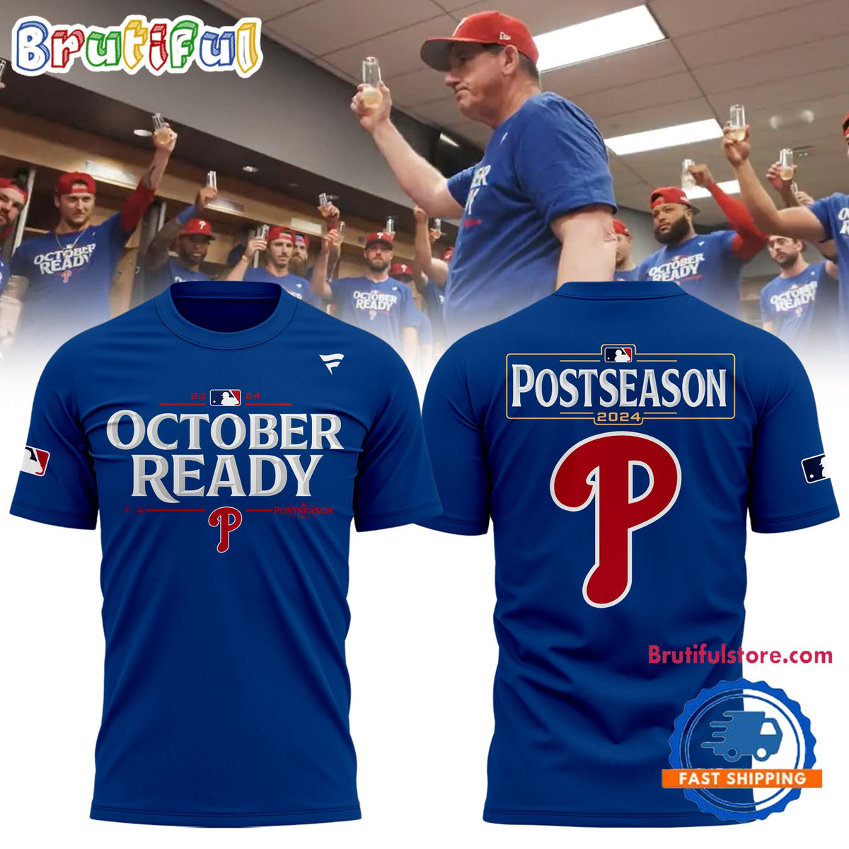 Philadelphia Phillies Special 2024 October Ready MLB Postseason T Shirt