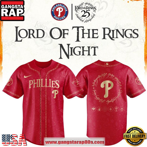 Philadelphia Phillies x Lord of The Rings Night 2026 Special Baseball Jersey