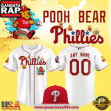 Philadelphia Phillies x Pooh Bear Limited Edition Custom Baseball Jersey Shirt