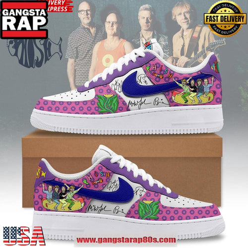 Phish 2025 Spring Tour Announced Limited Air Force 1 Sneakers Shoes