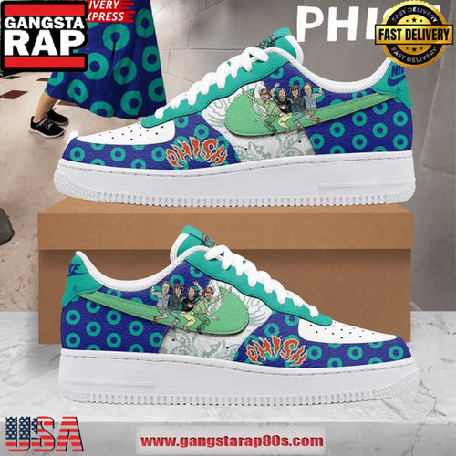 Phish Groove Circles Limited Edition Air Force 1 Sneaker Shoes