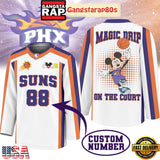 Phoenix Suns Premium NBA Magic Drip Long Jersey Shirt