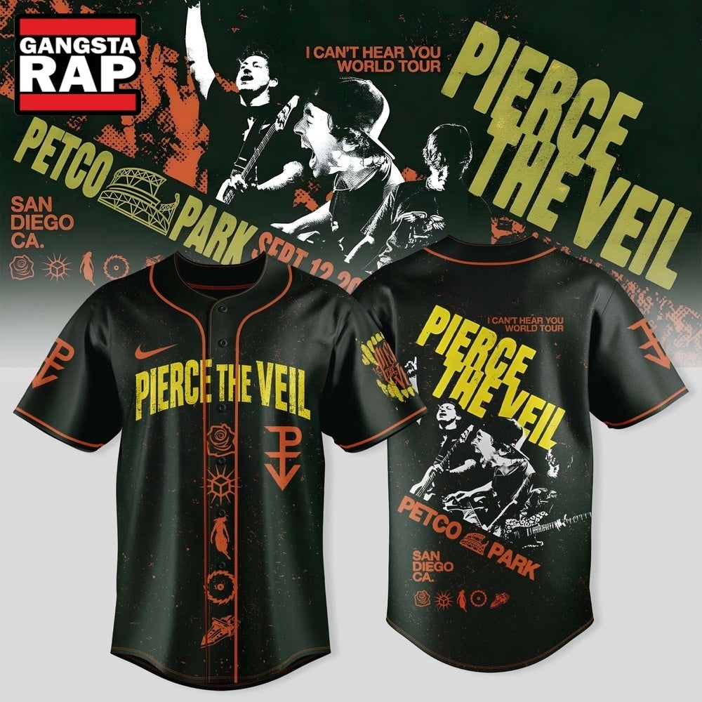 Pierce The Veil I Can’t Hear You World Tour Finale Exclusive Baseball Jersey