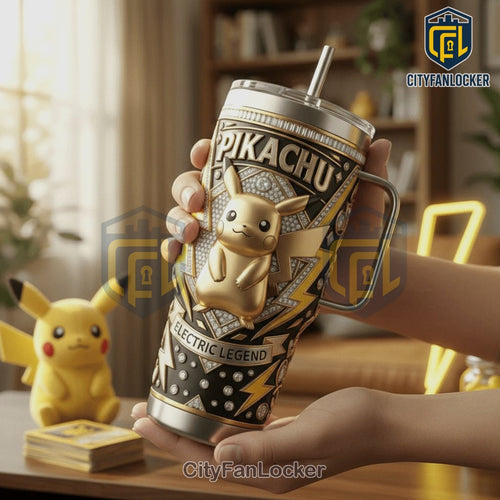 Pikachu Electric Legend Diamond Edition Stainless Steel Tumbler
