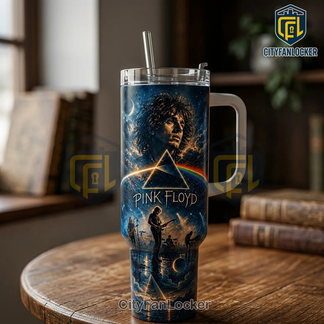 Pink Floyd Dark Side of the Moon Stainless Steel 40oz Stanley Tumbler