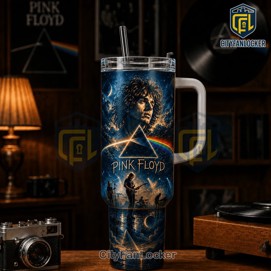 Pink Floyd Dark Side of the Moon Stainless Steel 40oz Stanley Tumbler
