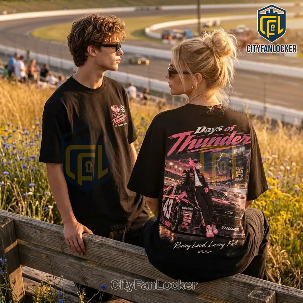 Pink Panther x Days of Thunder Black T-Shirt