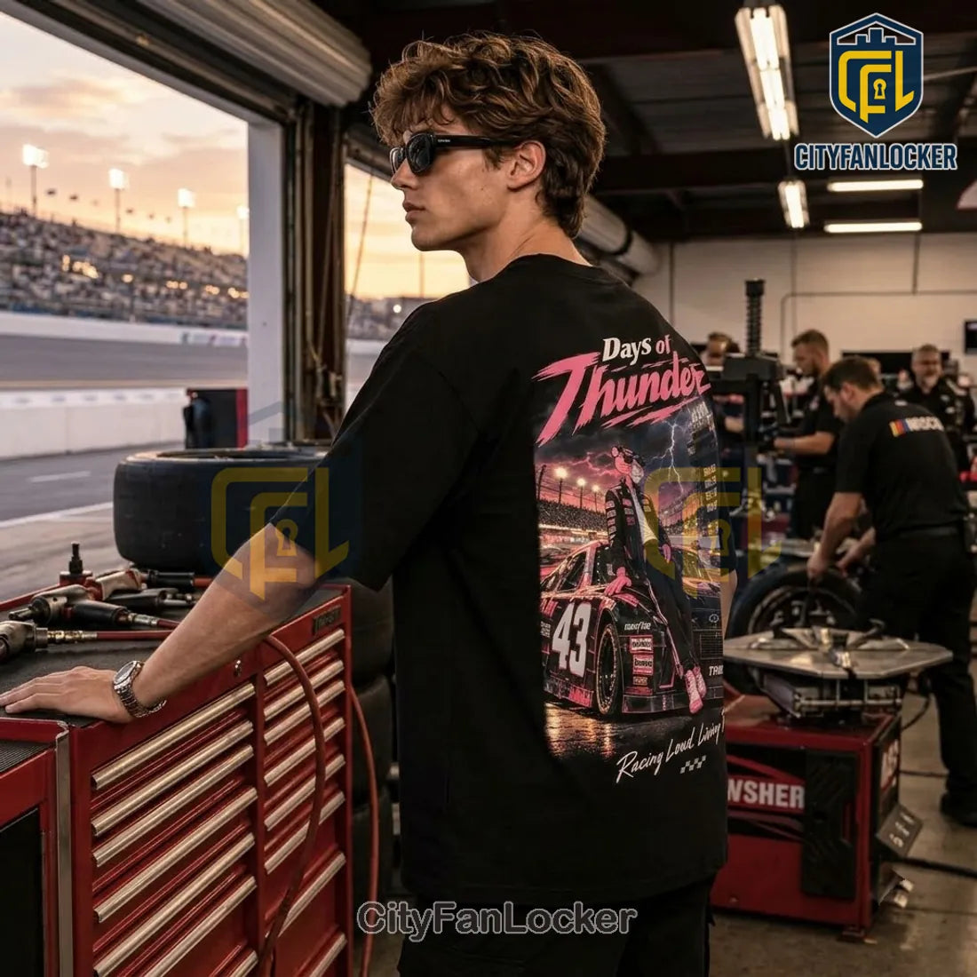 Pink Panther x Days of Thunder Black T-Shirt
