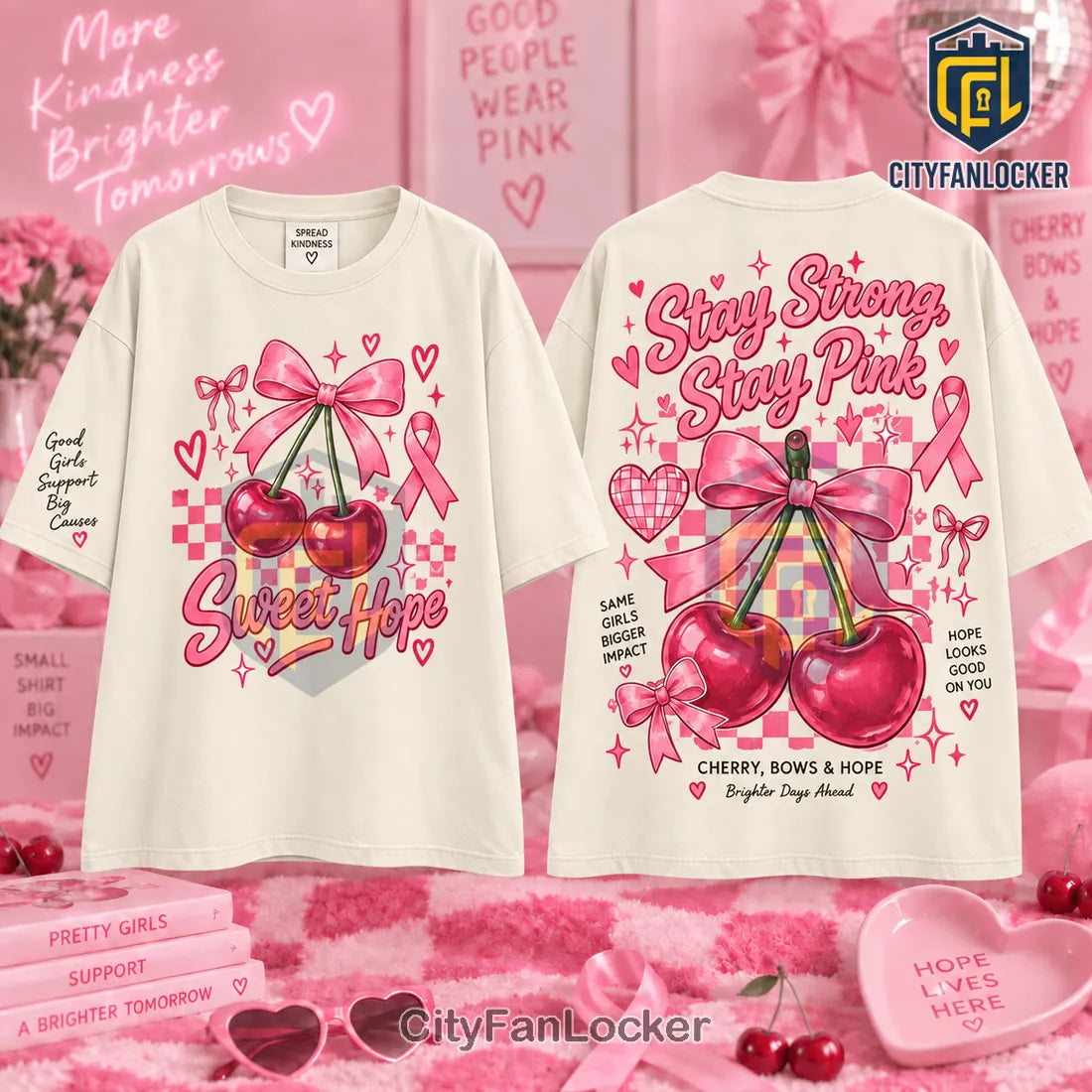Pink Ribbon Breast Cancer Awareness Sweet Hope Shirt