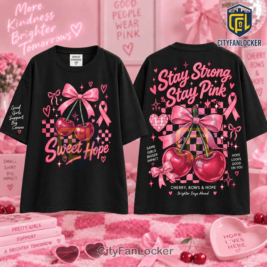 Pink Ribbon Breast Cancer Awareness Sweet Hope Shirt