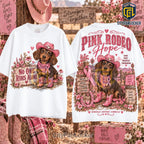 Pink Rodeo Dachshund Breast Cancer Awareness Shirt