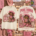Pink Rodeo Dachshund Breast Cancer Awareness Shirt