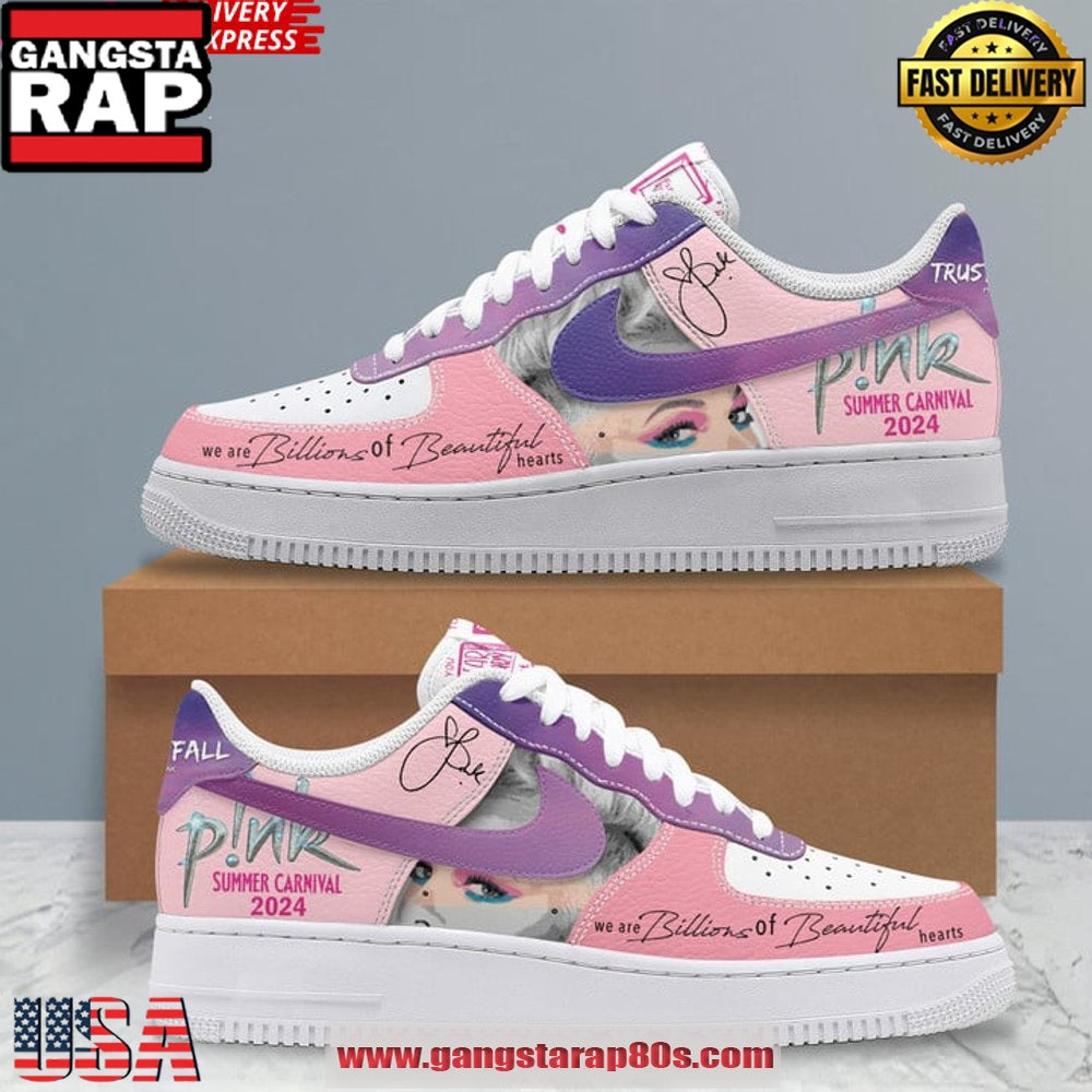 Pink Summer Carnival 2025 Limited Edition Air Force 1 Sneakers Shoes