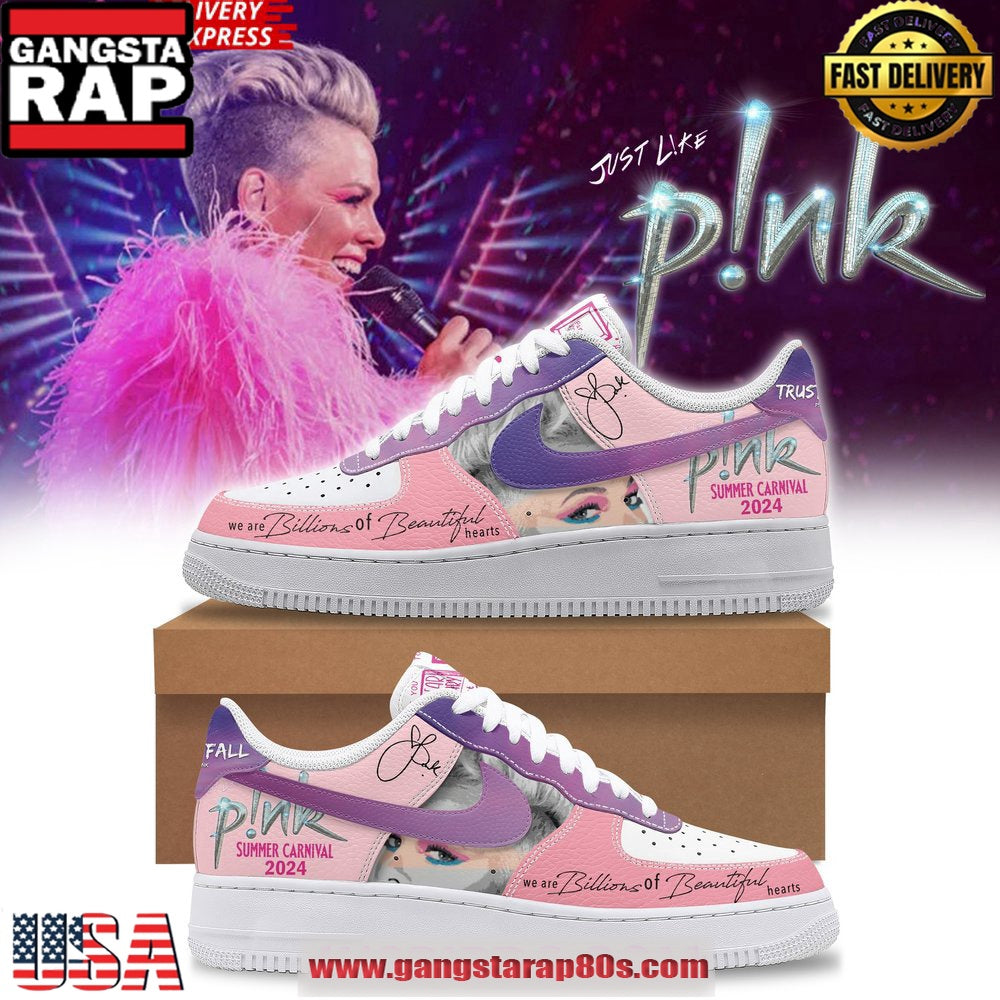 Pink Summer Carnival 2025 Limited Edition Air Force 1 Sneakers Shoes
