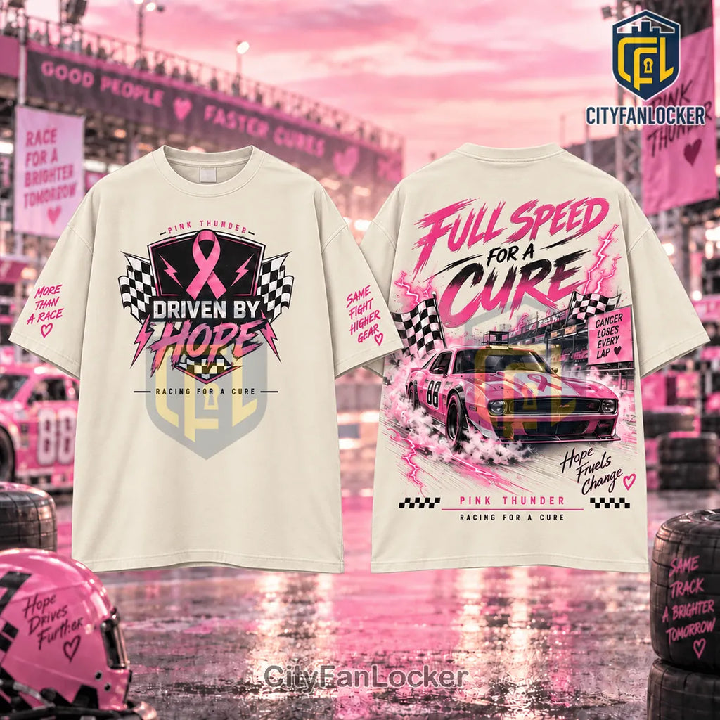 Pink Thunder Breast Cancer Awareness Racing Shirt