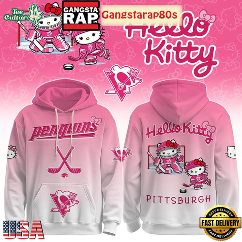 PIT Penguins Special Hello Kitty New Design Unisex Hoodie Shirt