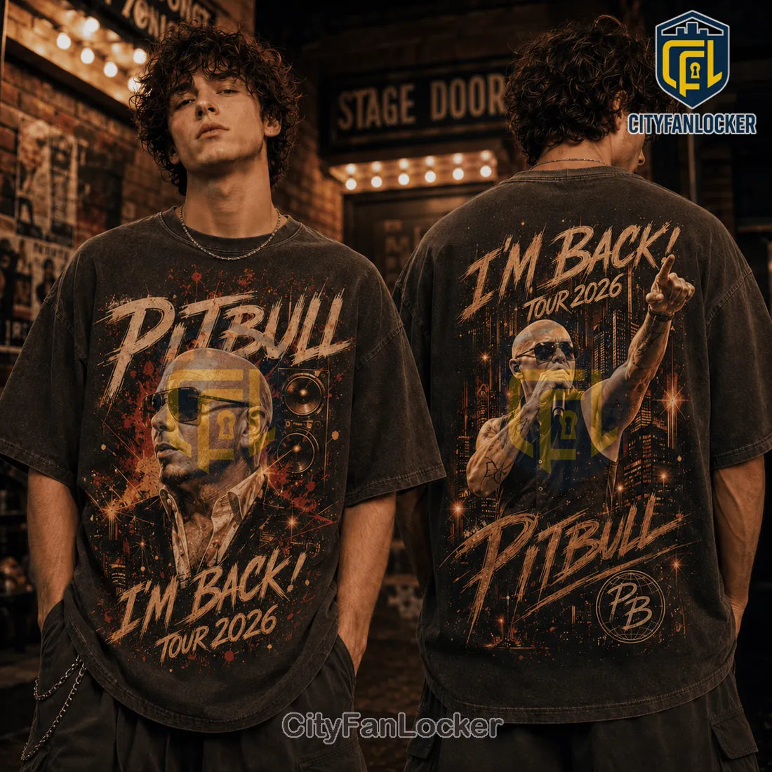 Pitbull I’m Back 2026 Concert Tour T-Shirt