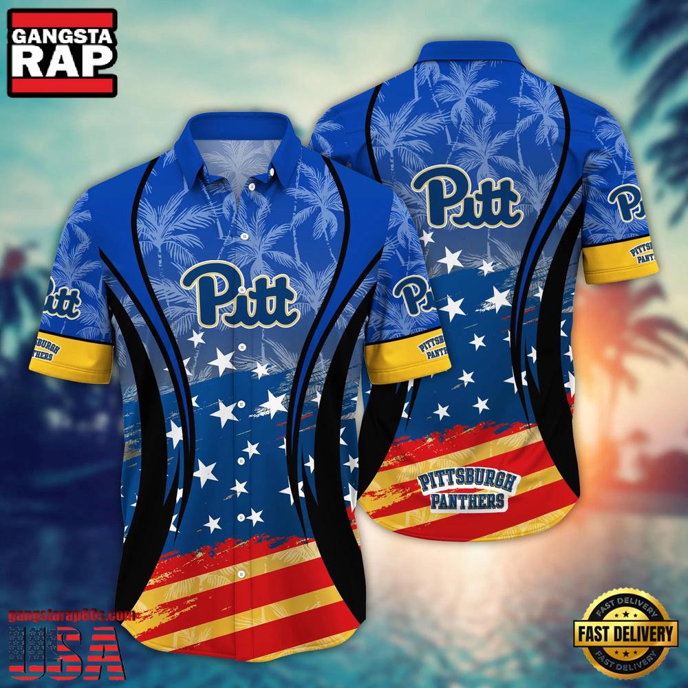 MLB Pittsburgh Panthers Team Logo Hot Summer Aloha Hawaiian Shirt