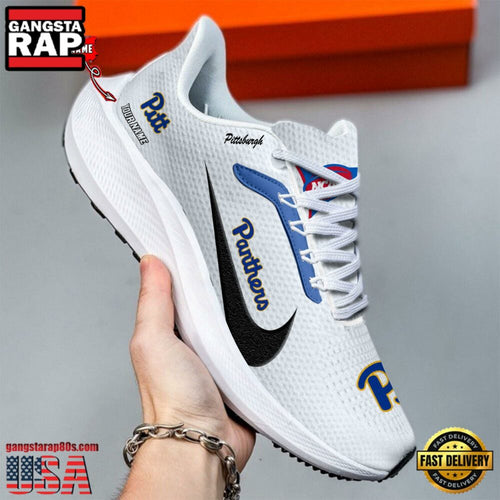 Custom Name Pittsburgh Panthers New Design Air Force 1 Shoes Running Sneakers