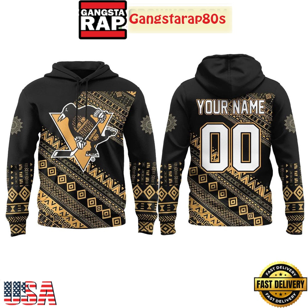 Pittsburgh Penguins 2026 Black History Month Custom Unisex Hoodie