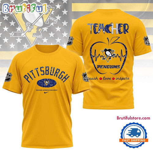 Pittsburgh Penguins NHL Teacher Appreciation Day 3D T Shirt