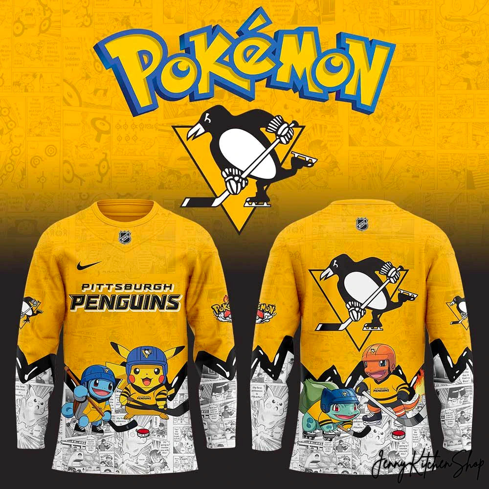 Pittsburgh Penguins x Pokémon 2025-26 Limited Hockey Jersey
