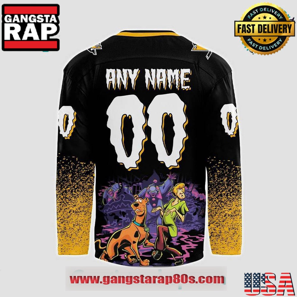 Pittsburgh Penguins x Scooby-Doo Night 2025 Custom Hockey Jersey