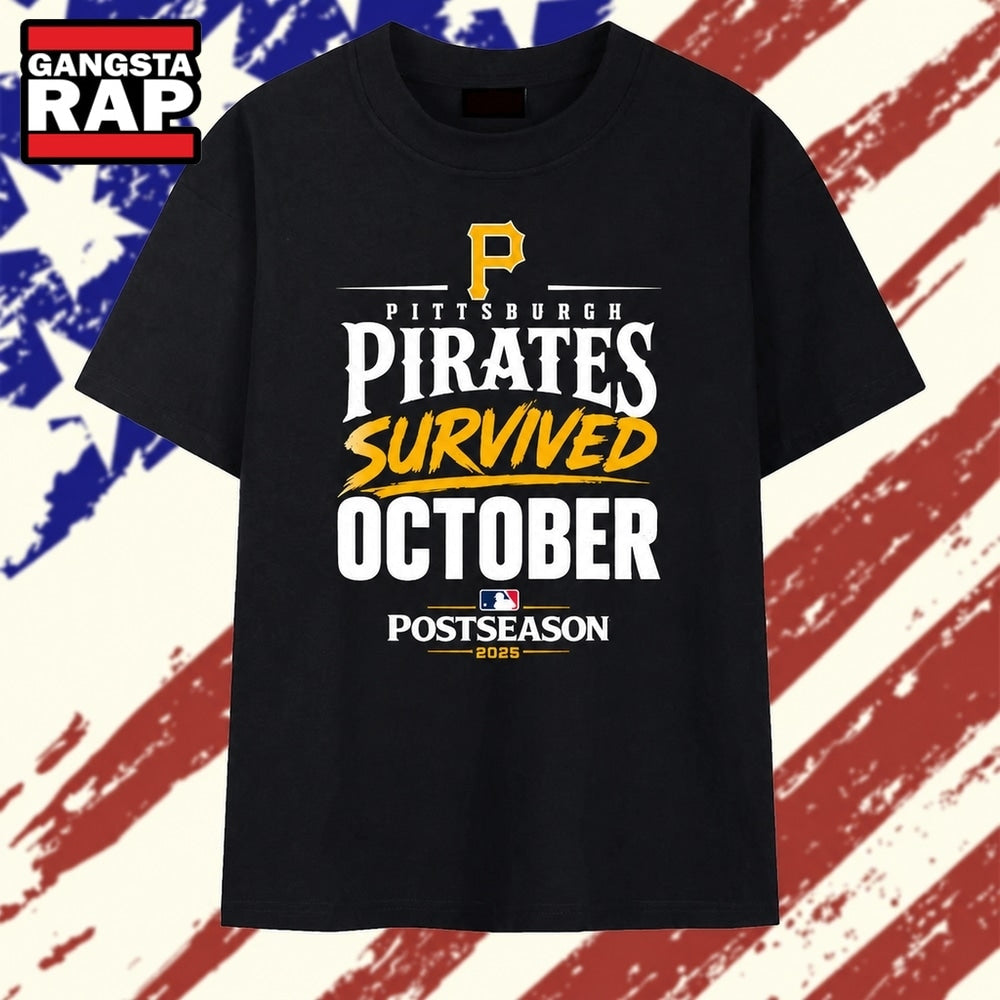 Pittsburgh Pirates 2026 MLB Playoffs Survived October T Shirt