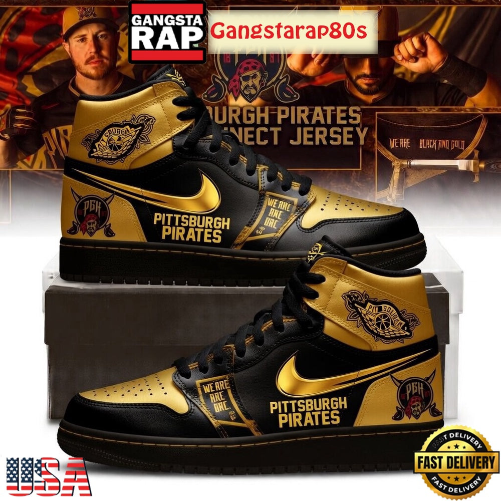 Pittsburgh Pirates City Connect New Season 2026 Custom Air Jordan 1 Sneakers Shoes