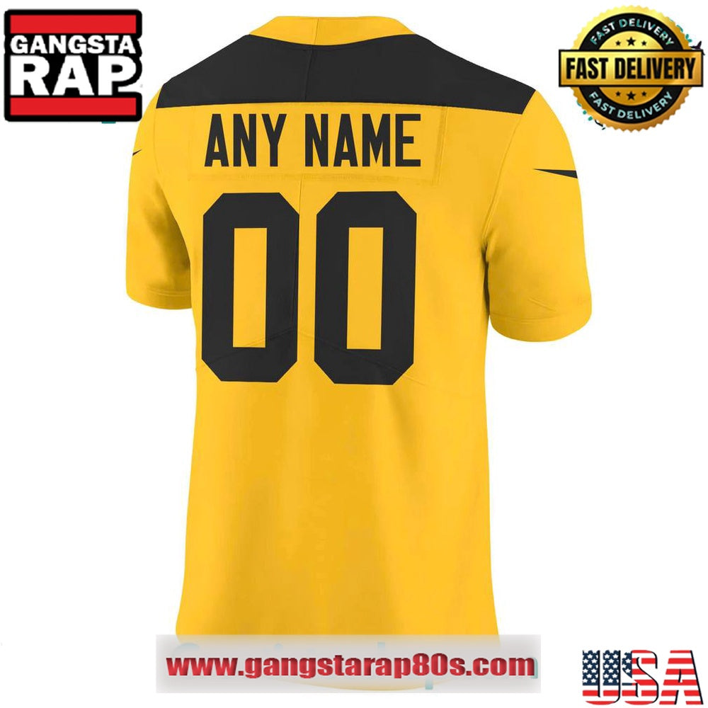 Pittsburgh ST Shirtlers 1994 Gold Throwback ST Shirtl City Legacy Custom Football Jersey