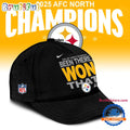 Pittsburgh Steelers 2025 AFC North Division Champions Been There Won That Black Cap