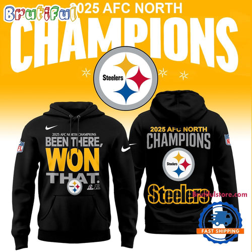 Pittsburgh Steelers 2025 AFC North Division Champions Been There Won That Black Hoodie Shirt