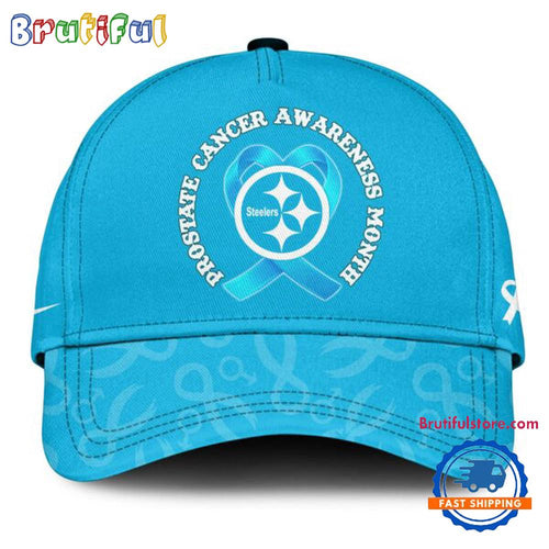 Pittsburgh Steelers 2025 NFL Prostate Cancer Awareness Baseball Cap