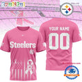 Pittsburgh Steelers 2026 NFL Breast Cancer Awareness Custom 3D Shirt