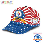 Pittsburgh Steelers American Flag Pattern Independence Day Baseball Cap