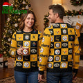 Pittsburgh Steelers Classic Logo Checkered Ugly Christmas Sweater