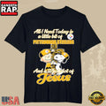 Pittsburgh Steelers Faith Shirt Charlie Brown Snoopy Hug Cross T-Shirt