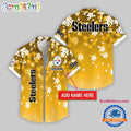 Pittsburgh Steelers Five-petaled Flower Pattern Hawaii Shirt