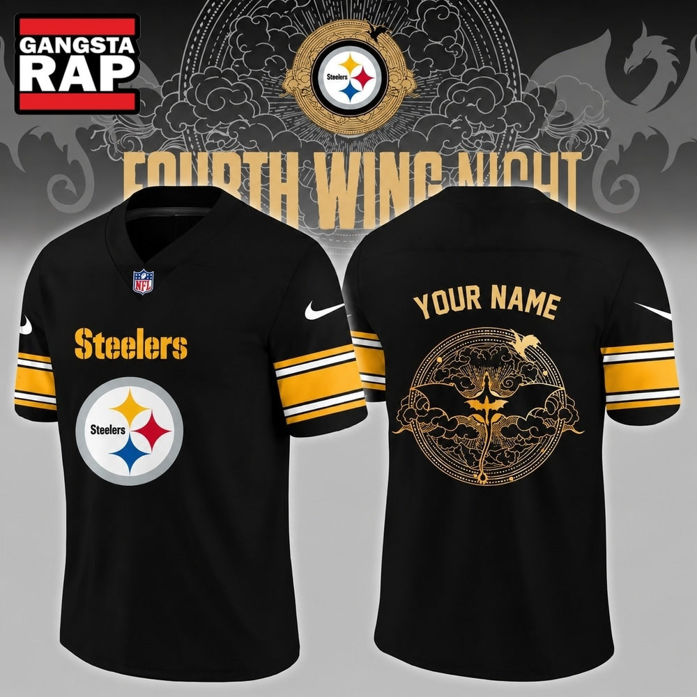 Pittsburgh Steelers Fourth Wing Night 2026 Custom Football Jersey